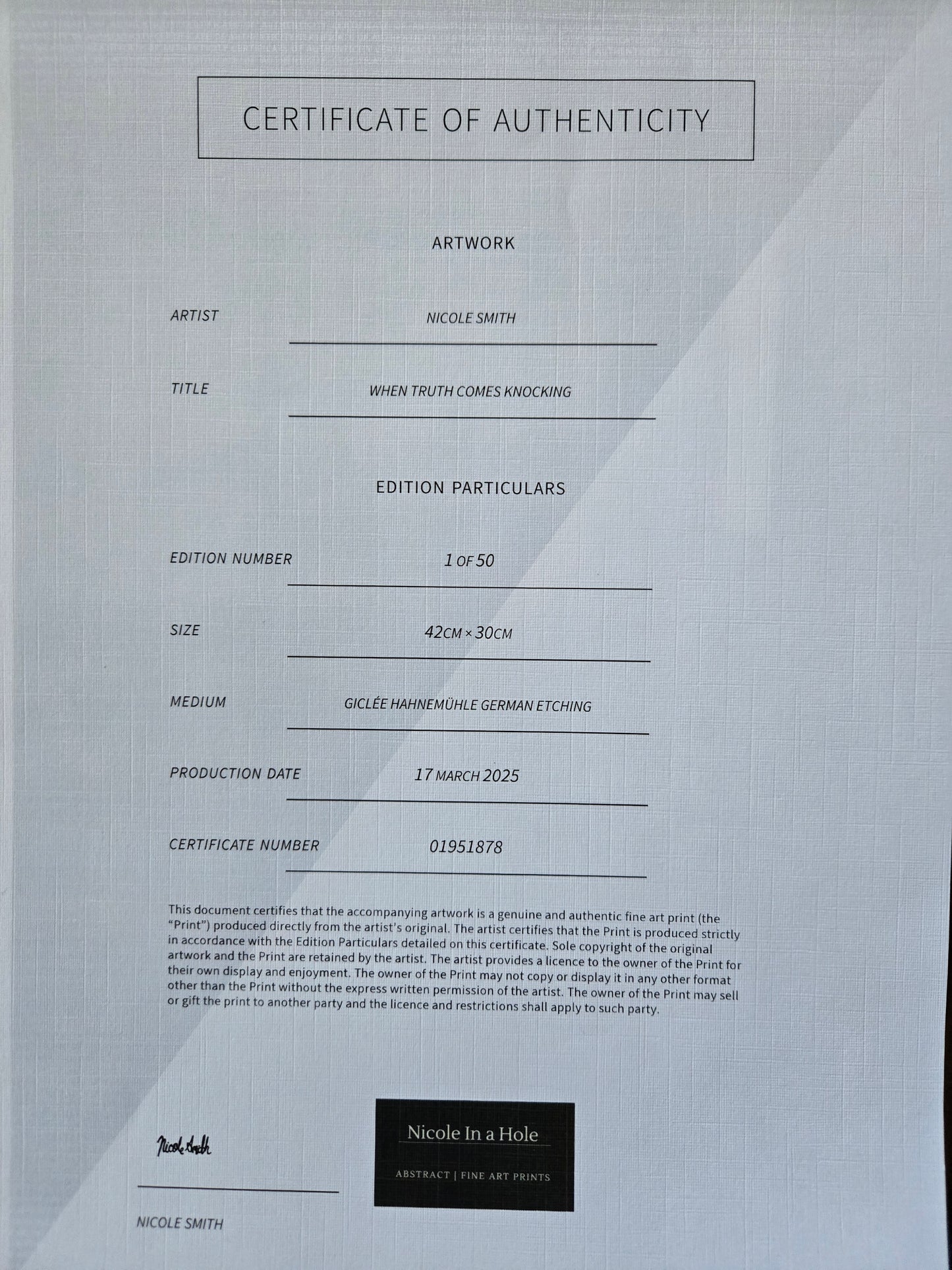 When Truth Comes Knocking